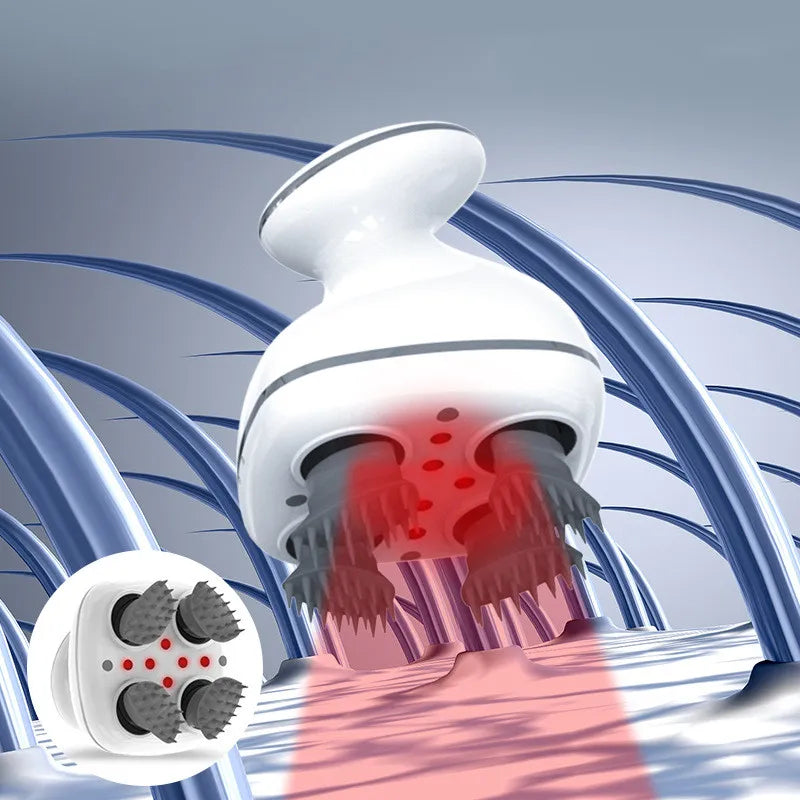 Elektroniczny masażer dla psa i kota, masaż głowy i ciała, 3D wibracje, głębokie ugniatanie